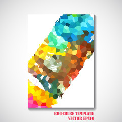 Abstract background style brochure design