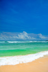 Beautiful tropical beach in southern Sri Lanka