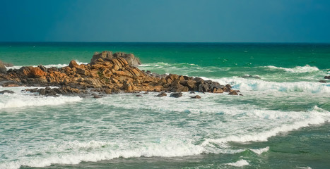 Beautiful tropical beach in southern Sri Lanka