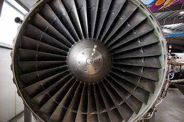 Motore a reazione di un aereo