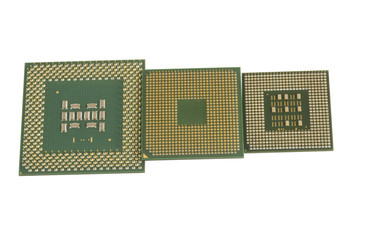 CPU isolated on white background