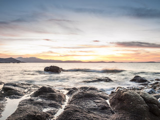 Long exposure sunset