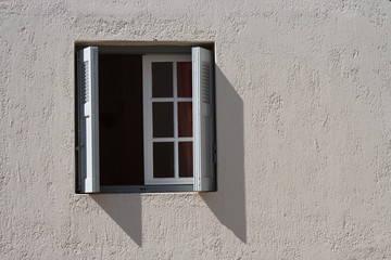 Window with jalousie in Crete
