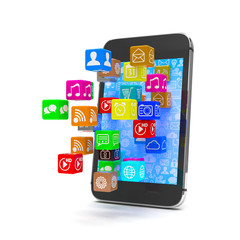 icon app fall in smart phone