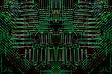 Microelectronics computer chip background