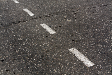 Damaged asphalt texture.