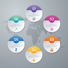 Vector illustration of circles infographics