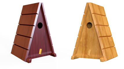 Abstract birdhouse design 