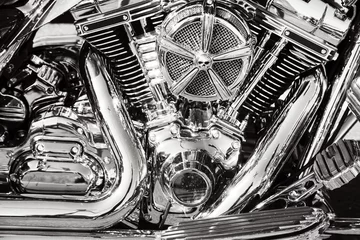Foto op Plexiglas Motorfiets Motorfiets details