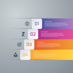 Vector illustration infographics four options