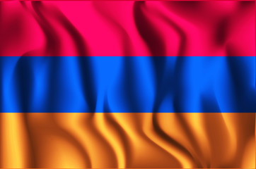Flag of Armenia. Rectangular Shape Icon