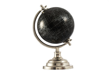 Black Globe isolated on white