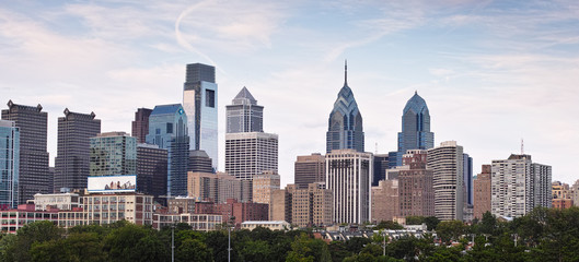 Philadelphia center city skyline