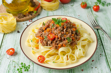 Pasta with Bolognese ragout