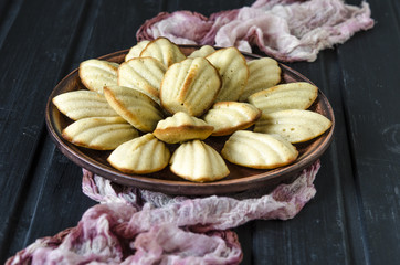 The French cookies Madeleine  