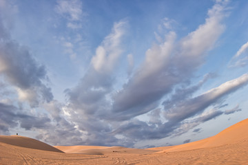 Fototapeta na wymiar Пустыня во Вьетнаме. Белые дюны