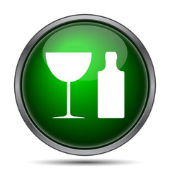 Bottle and glass icon