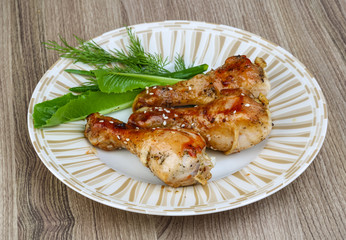 Grilled chicken legs