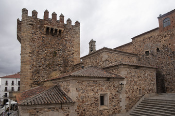 plaza mayor de Cáceres, España monumental