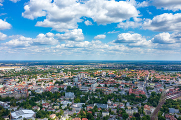 Fototapeta premium Aerial view of Opole