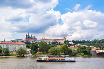 Cityscape of Prague.