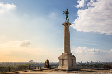 Kalemegdan fortress in Belgrade Serbia