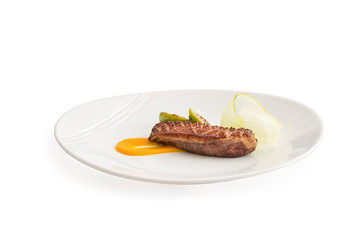 duck with caramelized fig