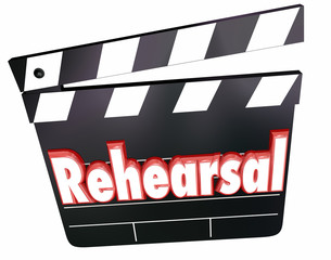 Obraz premium Rehearsal Movie Film Clapper Board Acting Practice