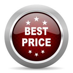 best price red glossy web icon
