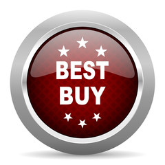 best buy red glossy web icon