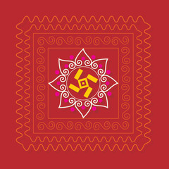 creative colorful floral design vector 