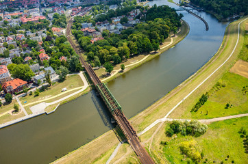Aerial view of Opole