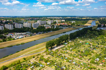 Fototapeta na wymiar Aerial view of Opole
