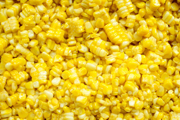 slice corn with butter