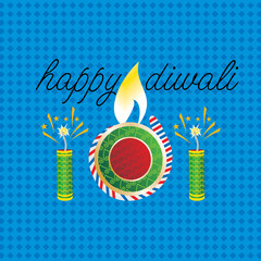 creative diwali festival concept vector 