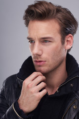 handsome young man portrait