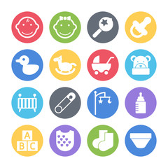 baby icons set