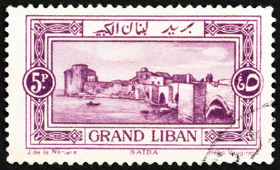 Sea Castle, Sidon (Lebanon 1925)