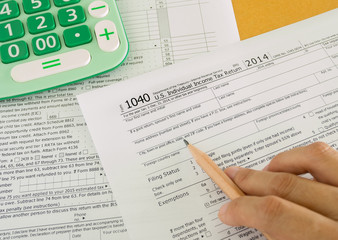 Obraz premium tax return