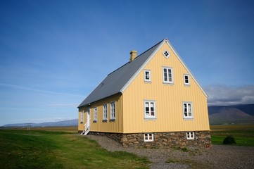 Fototapeta na wymiar Farm house in Glaumbaer, iceland 