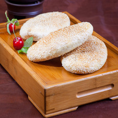 Chinese food, sesame cake