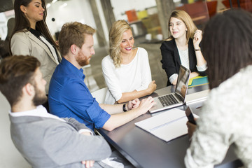 Young people in the office