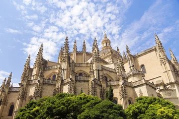 Fotobehang Segovia Cathedral is a Roman Catholic religious church in Segovi © dimbar76