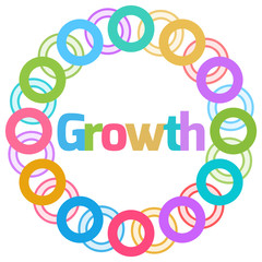 Growth Colorful Rings Circular 