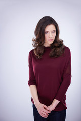 Obraz premium portrait of young woman isolated