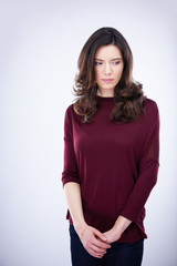 Obraz premium portrait of young woman isolated
