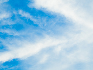 cloudscape blue sky on sunny day
