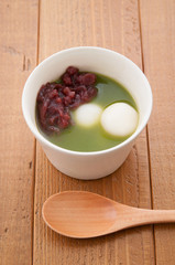 抹茶白玉ぜんざい