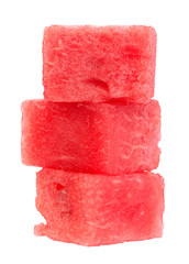 Watermelon fruit cube slice
