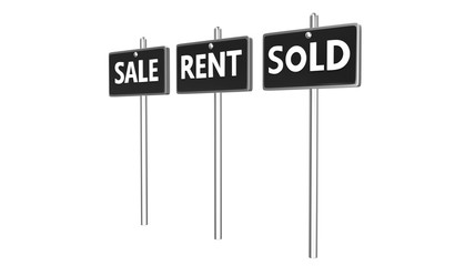 sign boards of sale rent sold
